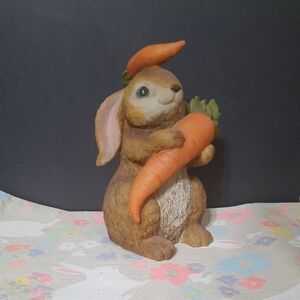 NWOT 4PC Bunny Place Mats with Floral Design. Bunny Figurine Not Included.